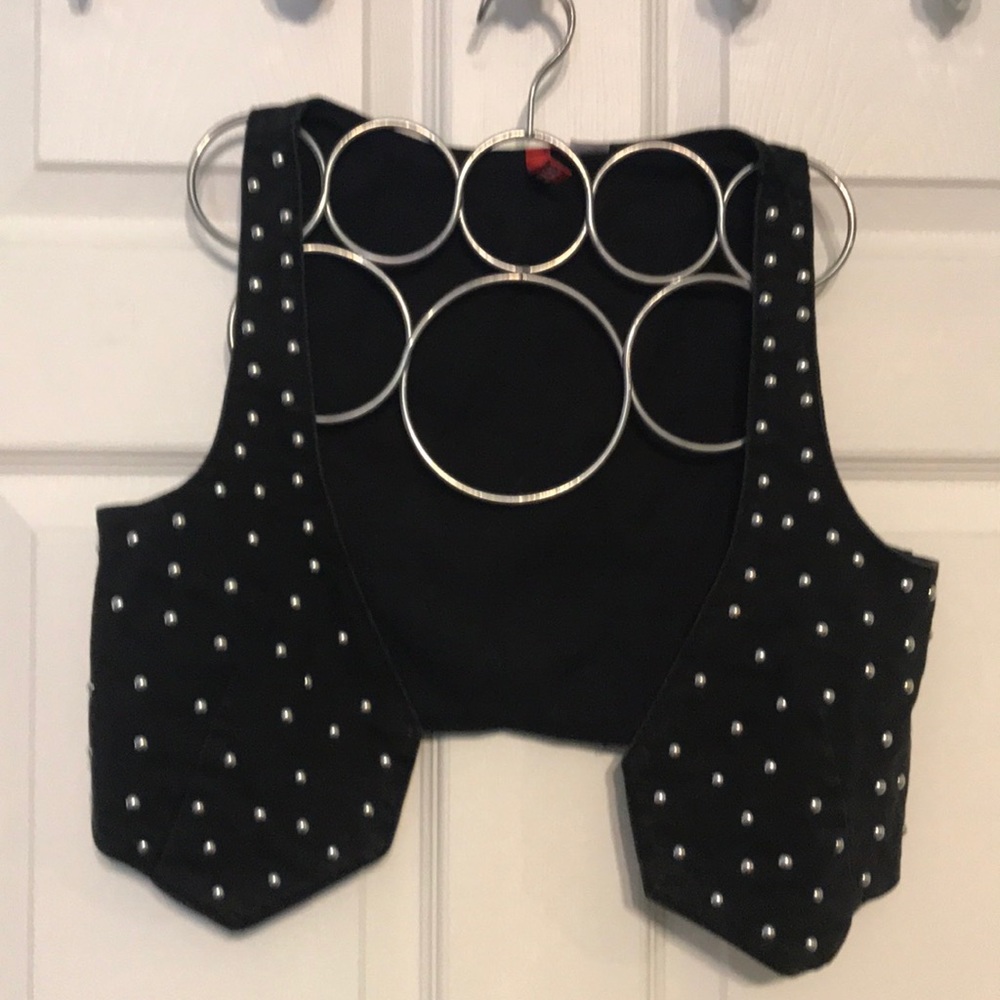 Black studded vest (H&M)